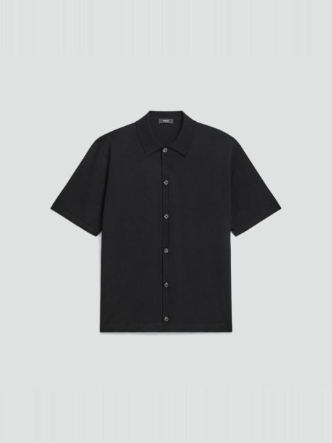 Theory Button-Down Sweater in Regal Wool