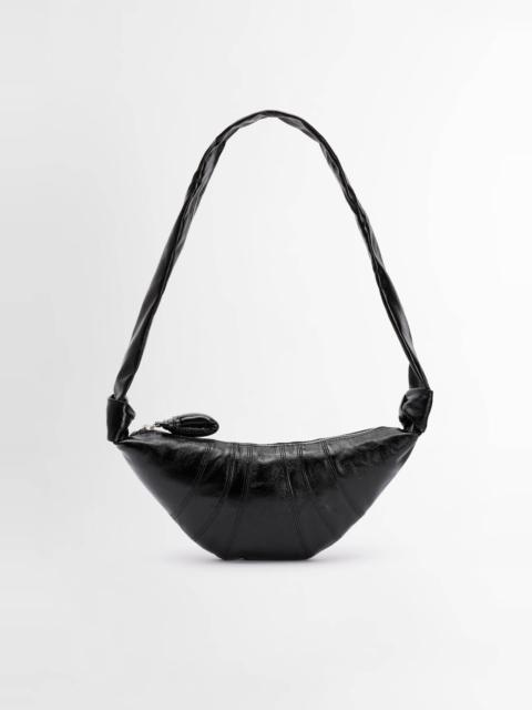 Lemaire LEMAIRE SMALL CROISSANT BAG COATED BLACK