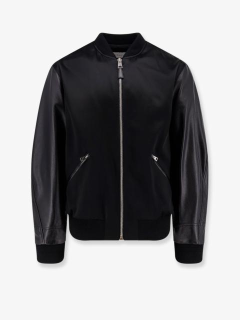 Givenchy Givenchy Cotton And Nylon Jacket With Leather Sleeves