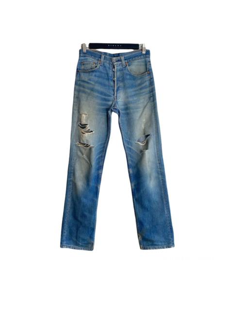 Levi's Vintage 80s Levis 501 Grunge Distressed Jeans 28x30