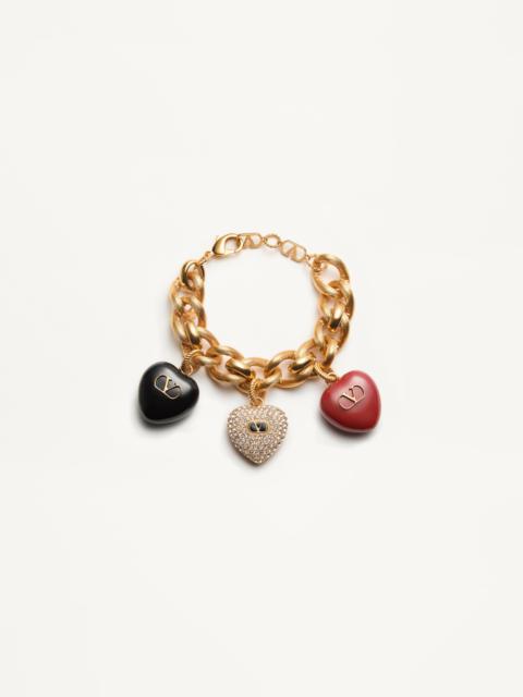 Valentino COEUR ROYAL METAL, ENAMEL AND SWAROVSKI® CRYSTAL BRACELET