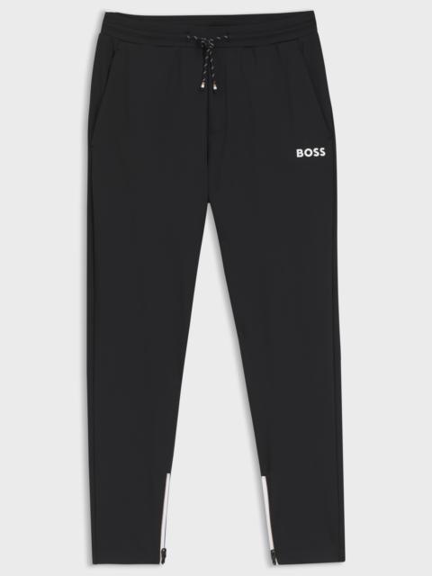 Other Designers Hugo Boss Active Stretch-Gabardine Tracksuit Bottoms With Zipped Hems