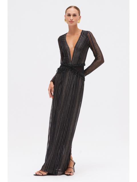 PatBO PRISM LUREX GOWN