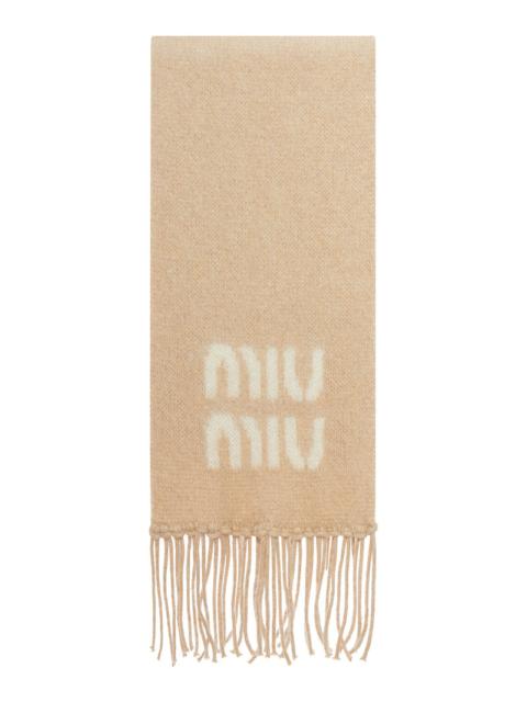 Miu Miu Miu Miu Women Scarf With Logo