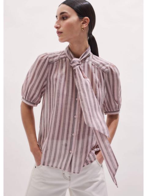 ME+EM Soft Stripe Blouse