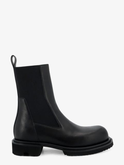 Rick Owens Rick Owens Gabe Leather Beatle Boots Black