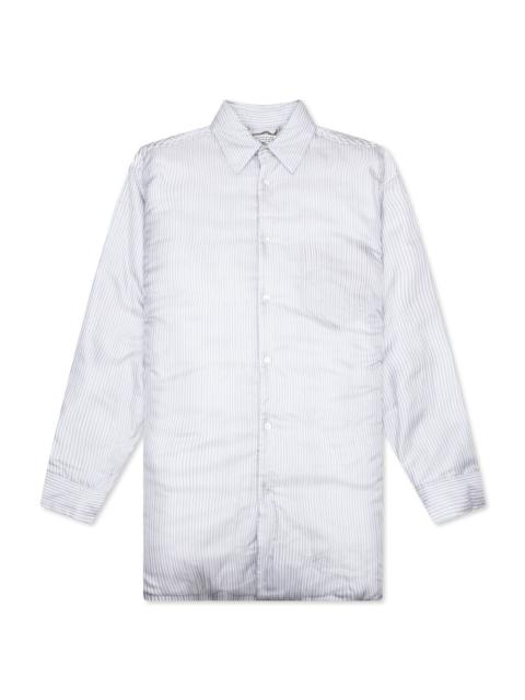 Maison Margiela PADDED STRIPE L/S SHIRT - BLUE
