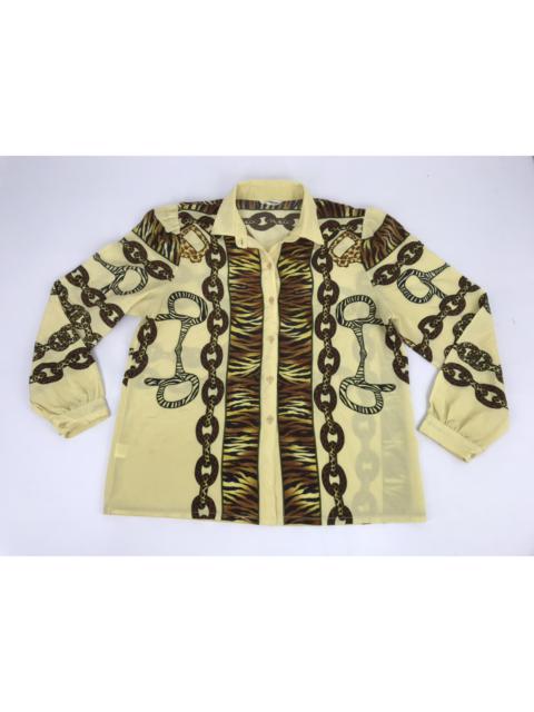 Other Designers Vintage - Vintage Baroque Luxury Fashion Designer Button Down Shirt