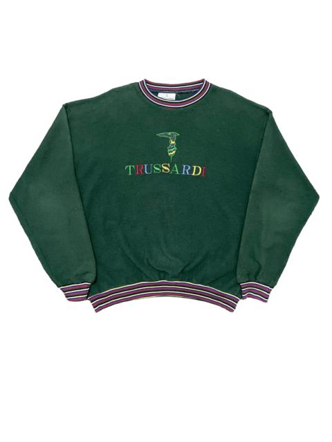 Vintage Trussardi Embroidery Multi Colour Sweatshirt