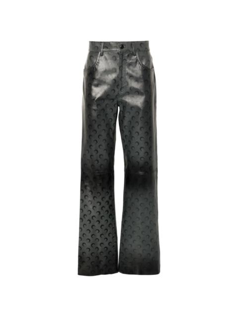 Crescent Moon-airbrushed trousers