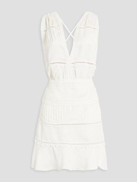 Other Designers Pavi pompom-embellished jacquard mini dress