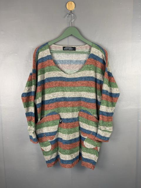 Other Designers Issey Miyake × Vintage × mercibeaucoup - Vintage mercibeaucoup Issey Miyake Multicolor Striped Shirt