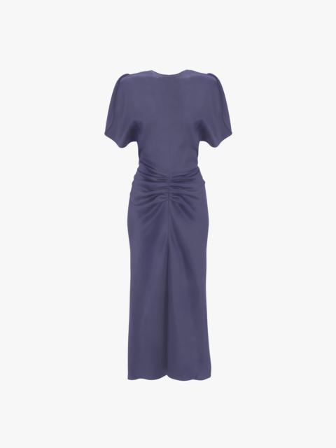 Victoria Beckham Bela Midi Dress In Eclipse