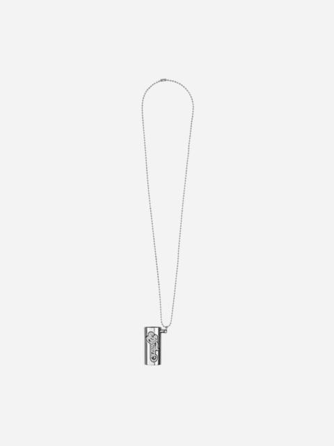 Hysteric Glamour Creamy Logo Lighter Case Necklace Silver