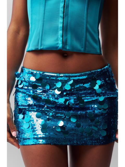 GUIZIO LOW RISE PAILLETTE SKIRT