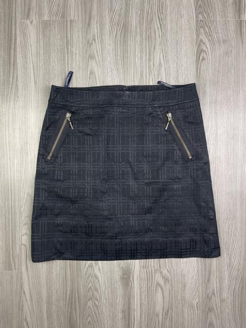 Burberry Burberry black shadow check skirt