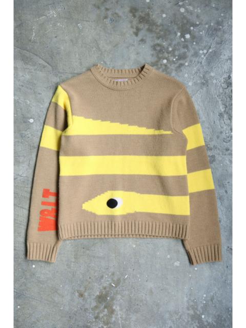 Other Designers W&LT - F/W 96 - Snake Intarsia Knit Sweater