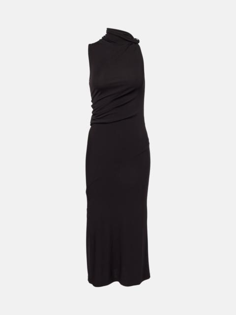 Draped maxi dress