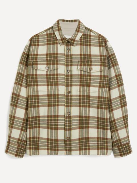 AMI Paris Check Wool Overshirt