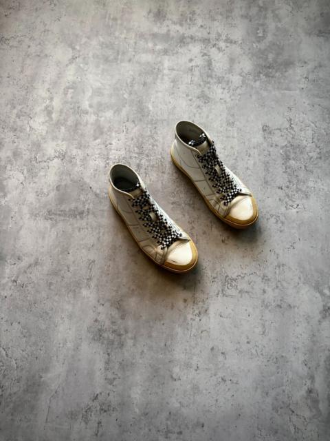 SAINT LAURENT Saint Laurent Paris 16SS SL/37M White Distressed High‑top Sneakers by Hedi Slimane