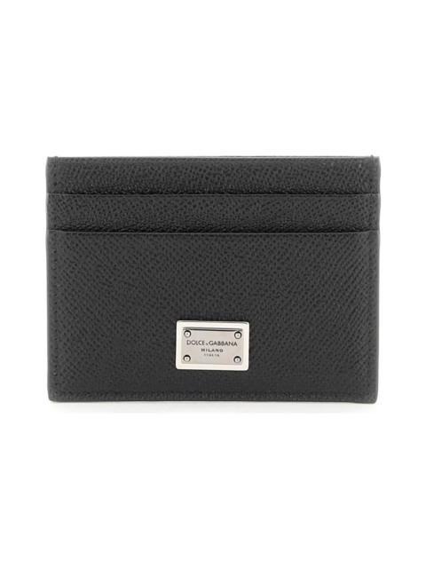 Dolce & Gabbana Black Leather Dauphine Card Holder