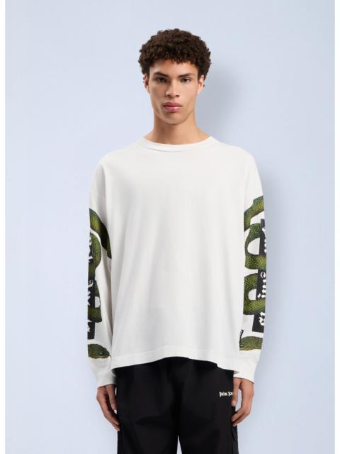 Palm Angels Palm Angels Men Snake Box Logo Long Sleeve T-Shirt