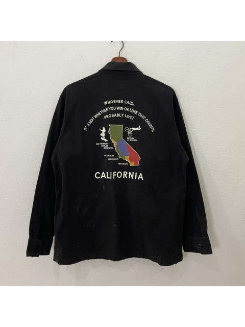 Other Designers American Apparel - Vintage The Rcwb & Co Califonia Maps Jacket