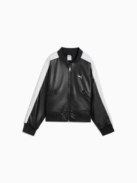 PUMA T7 Pleather Bomber Women