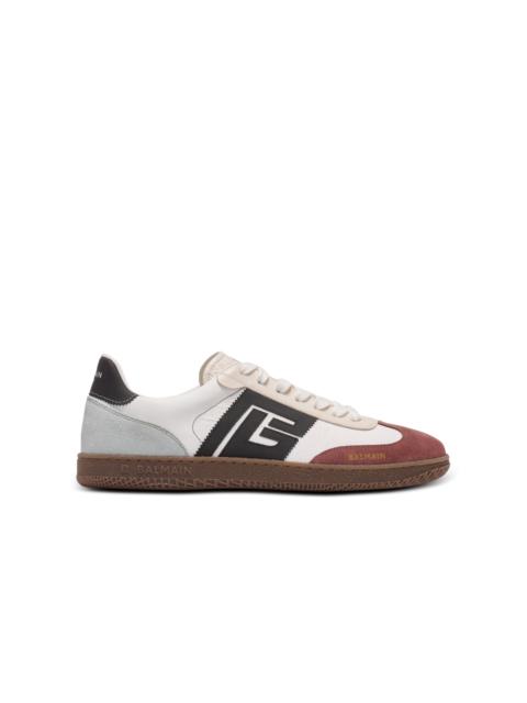 Balmain Balmain Swan suede and nylon trainers