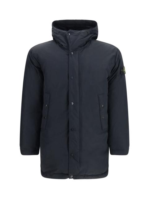 Stone Island Stone Island Long Down Jacket Black
