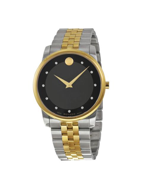Other Designers Movado Museum Black Dial Two-tone Men's Watch 0606879
