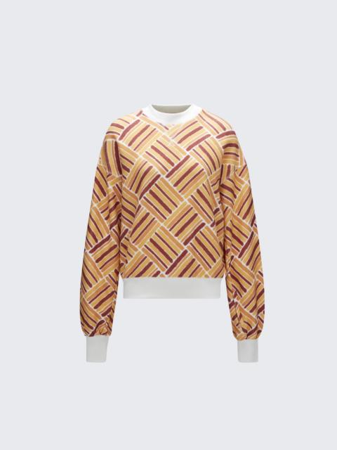 PERFECT MOMENT Stripe Crewneck Sweatshirt