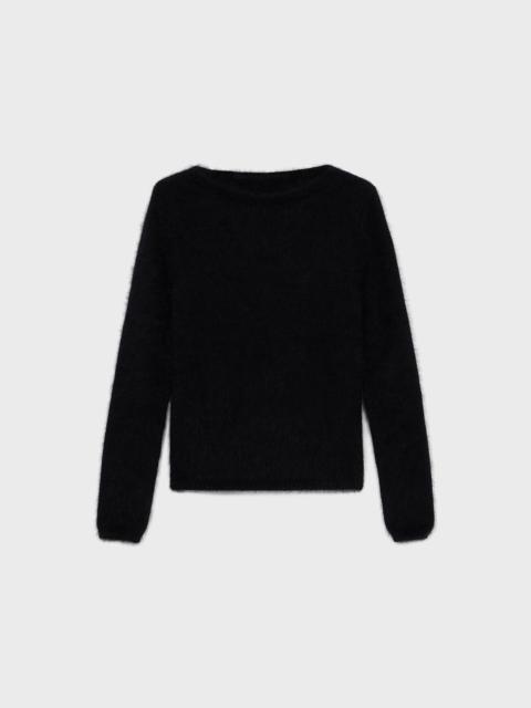 Blumarine ANGORA SWEATER WITH CUT-OUT BACK DETAILING