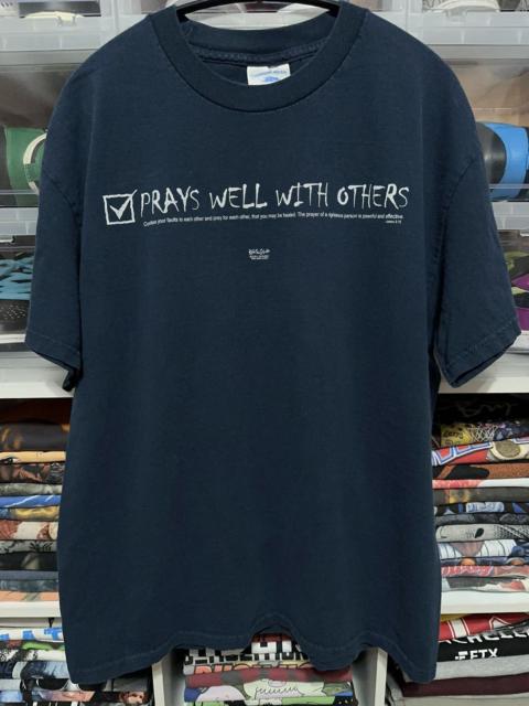 Other Designers Vintage Y2K Prays Well With Others Graphic Jesus Tee Large