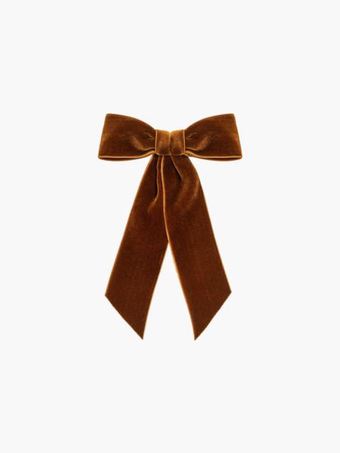Jennifer Behr Wide Velvet Bow Barrette