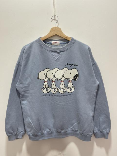 Other Designers Vintage - VINTAGE PEANUTS SNOOPY SIDE MIRROR BIG LOGO SWEATSHIRT