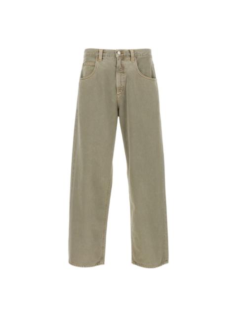 faded five-pocket jeans