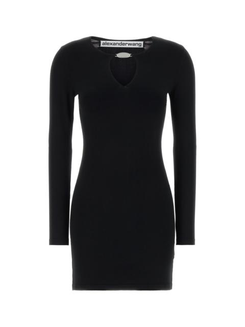 Alexander Wang Black stretch viscose blend mini dress
