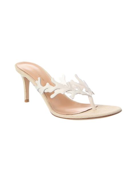 Gianvito Rossi Gianvito Rossi Ocean Thong 70 Canvas & Leather Sandal