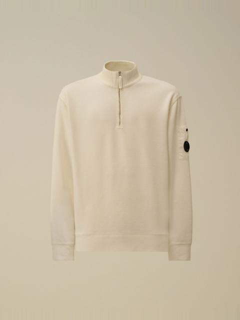 C.P. Company Brushed Emerized Diagonal Fleece Half Zip Lens Sweatshirt