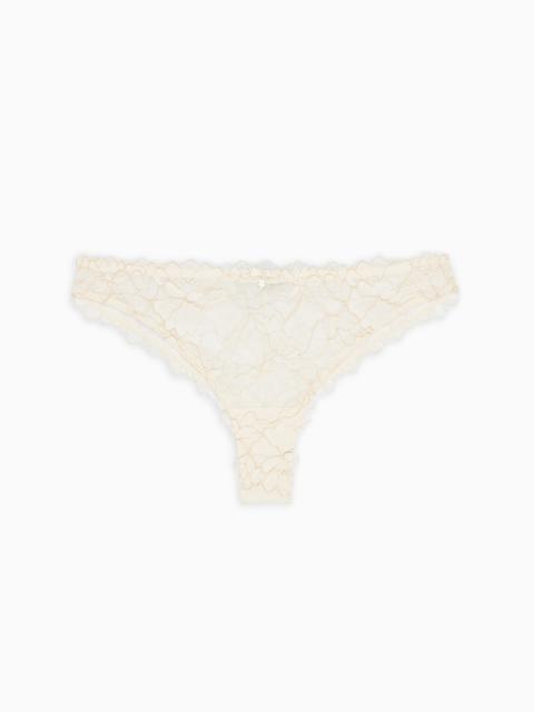 EMPORIO ARMANI ASV BRIDAL BRAZILIAN BRIEFS IN RECYCLED LACE