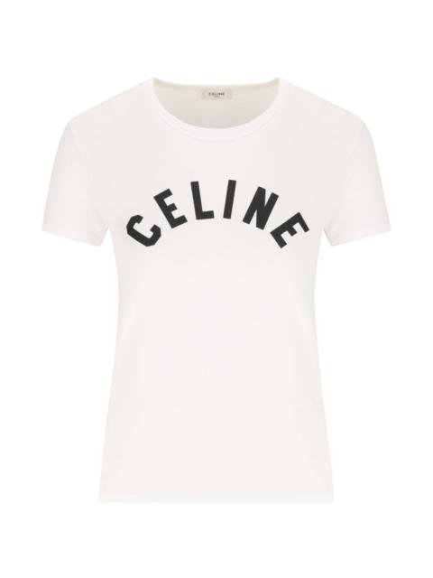 CELINE Celine Women Logo Cotton T-Shirt
