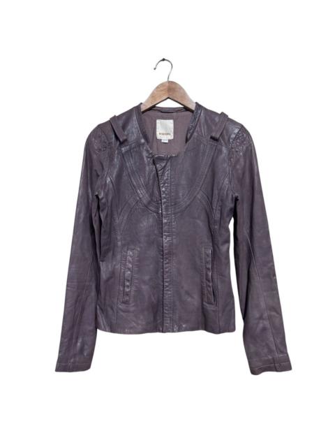 Diesel Diesel leather Biker Jacket Graphic Lining