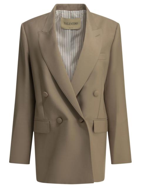Valentino Valentino Mohair Blazer Beige Women