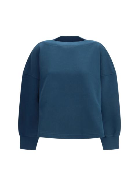 Alaïa Alaïa Women Cotton Sweatshirt With A Boat Neckline