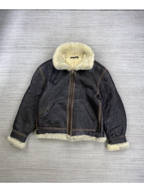 Other Designers Vintage House Of Blues Type B-3 Sherpa Leather Jacket