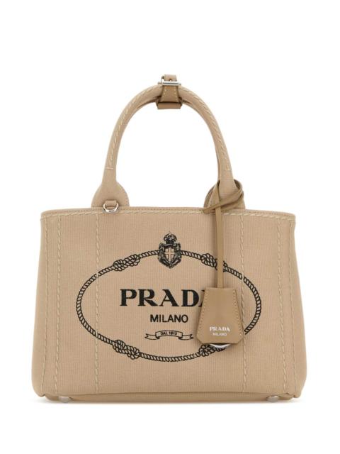 Prada Prada Women Beige Canvas Small Prada Jardiniã¨Re Handbag