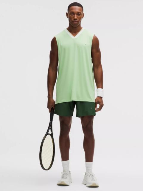 lululemon Striped Mesh Tennis Short 7"