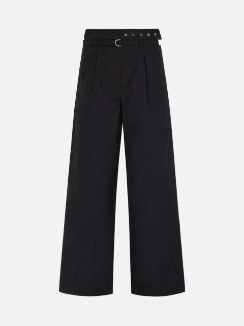 EVISU Cut-out Waist Straight-fit Pants