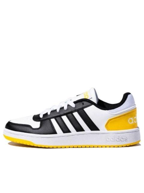 adidas adidas neo Hoops 2.0 'Black White Yellow' FW5993
